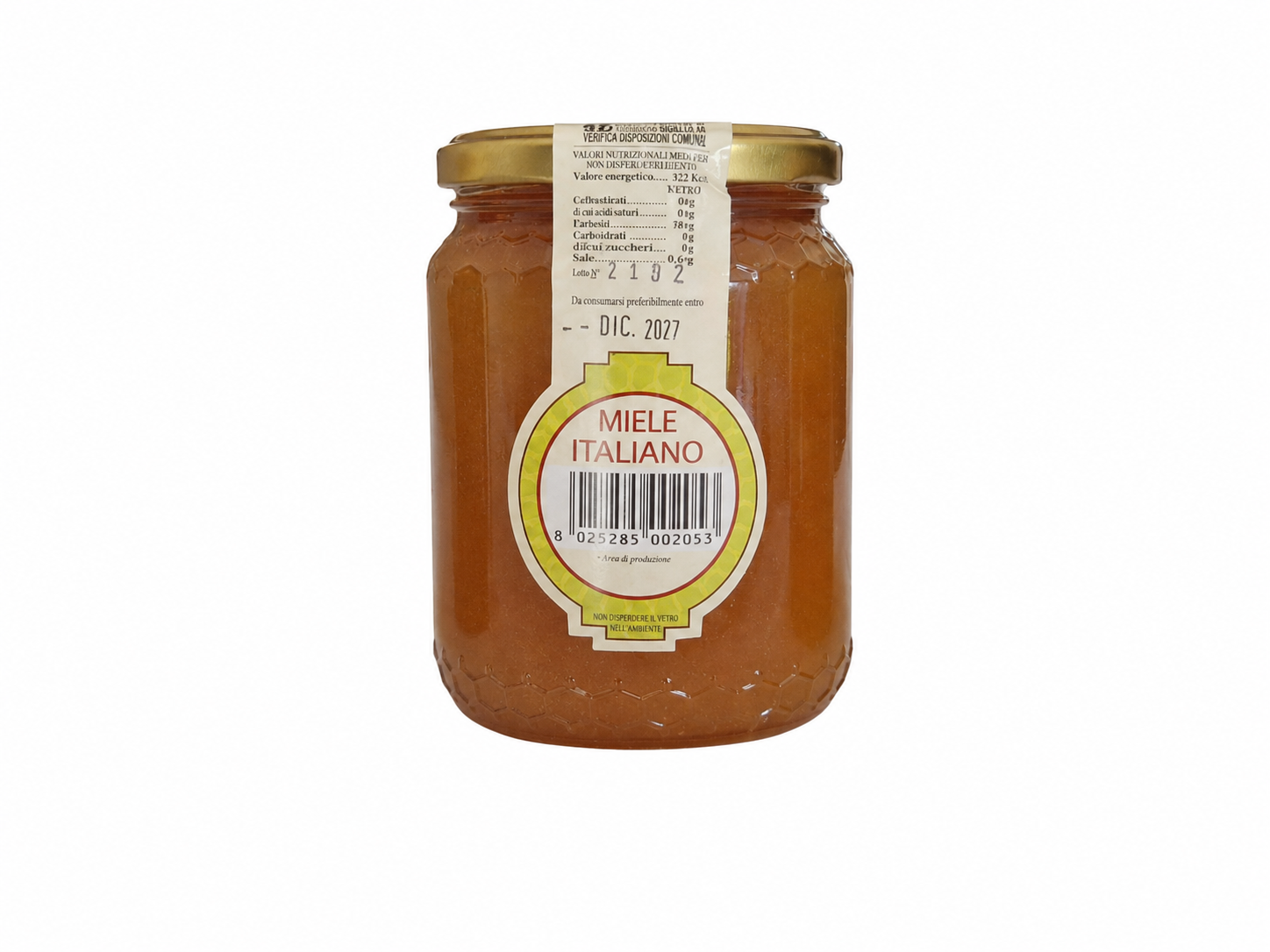 Miele Millefiori — Dolce Alveare, reverso
