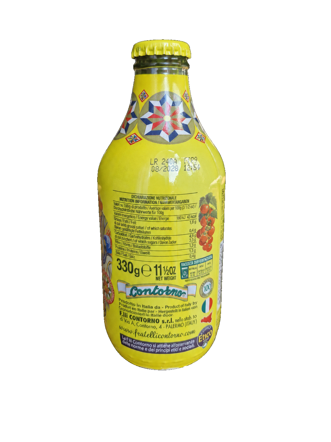 Salsa Pomodorino Ciliegino — Contorno, reverso